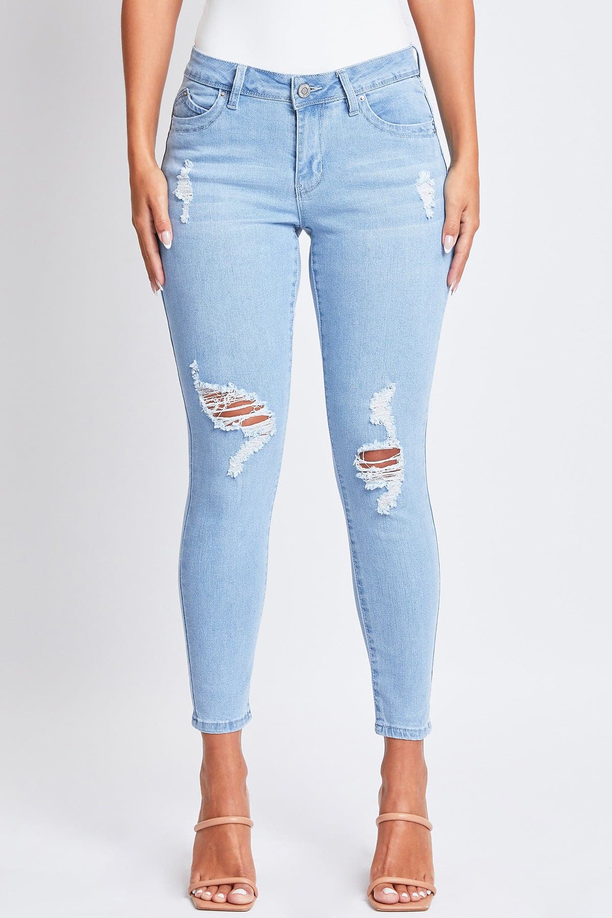 WannaBettaButt Skinny Distressed Jeans