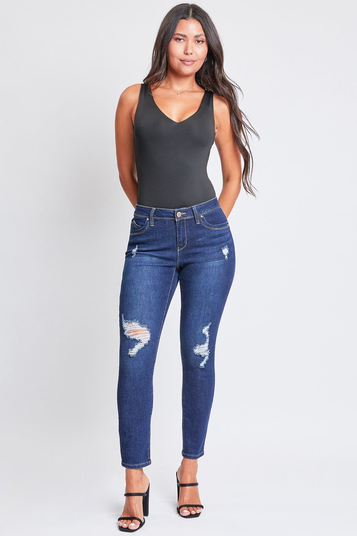 WannaBettaButt Skinny Distressed Jeans